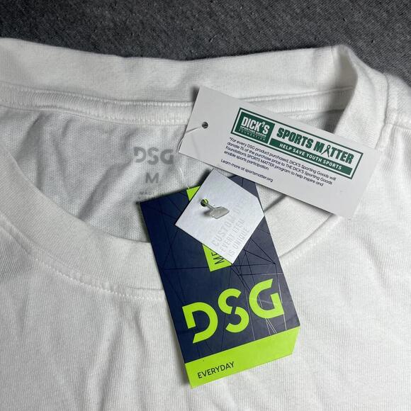 NWT Dicks Sporting Goods DSG Everyday White CrewNeck TShirt for Men, Size Medium - Picture 3 of 7